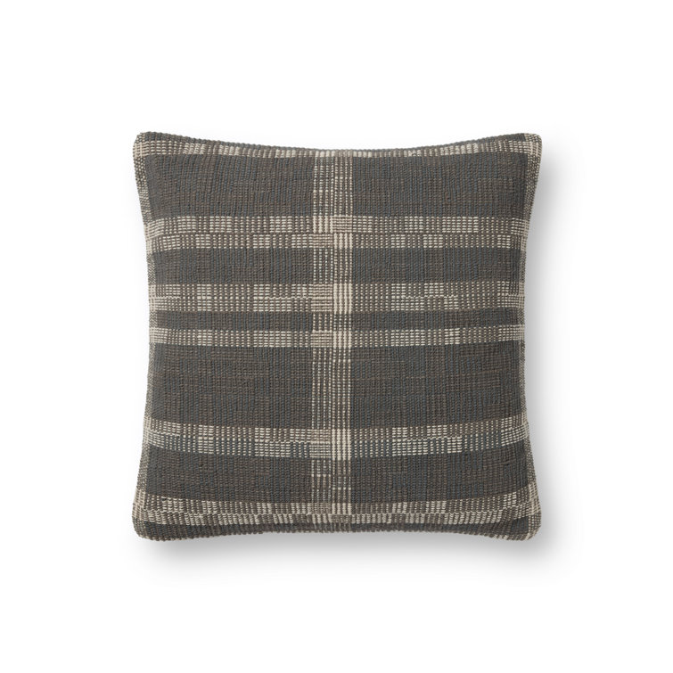 Amber Lewis 20" Square Smoke Cotton Pillow Cover