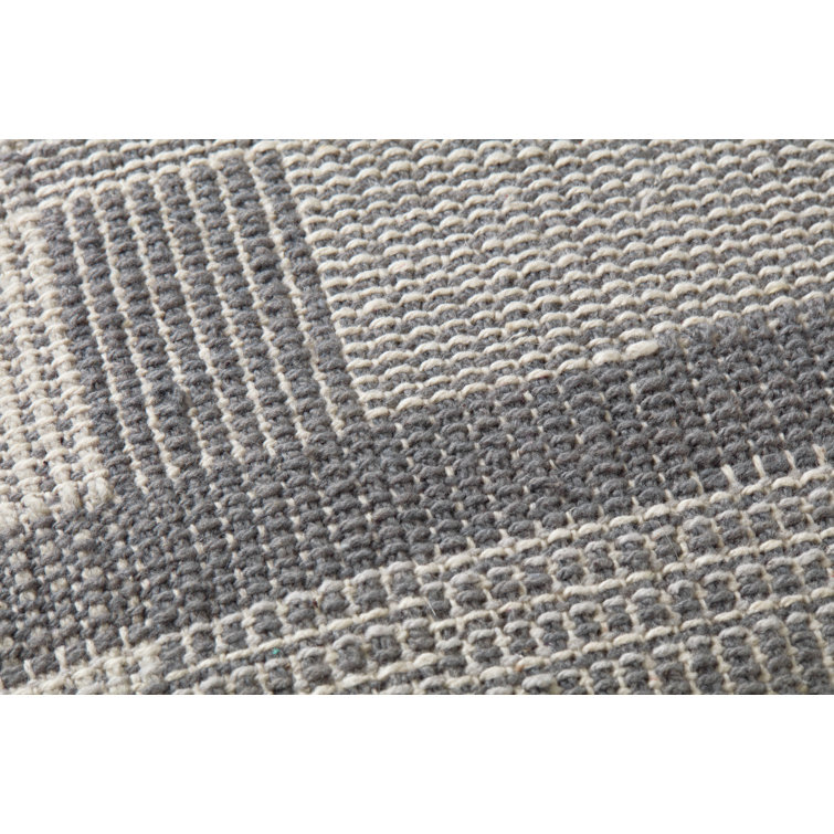 Amber Lewis Silver and Ivory 18" Woven Pillow Cover