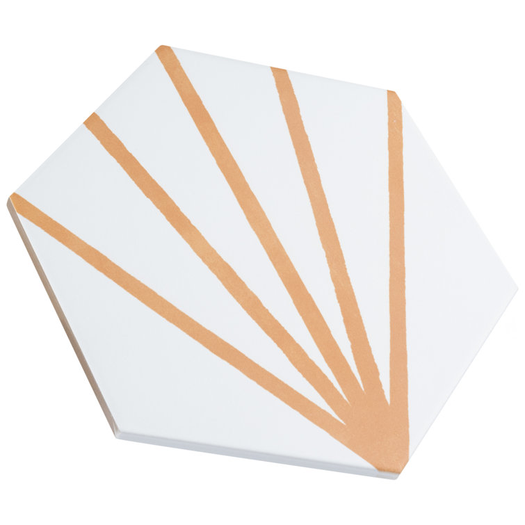 Horizon Dawn Hexagon Matte Ceramic Wall and Floor Tile