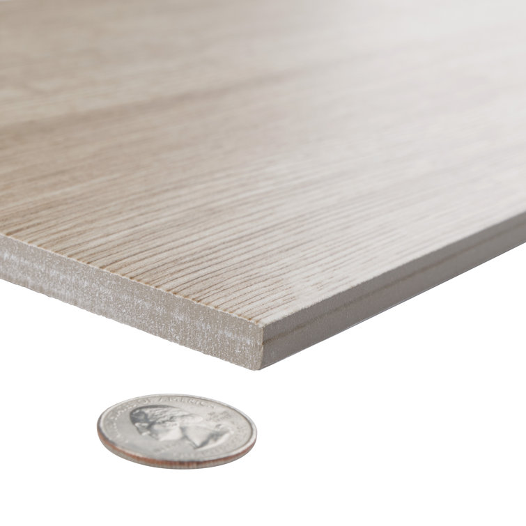Nature Beige Large Matte Porcelain Wood Look Tile