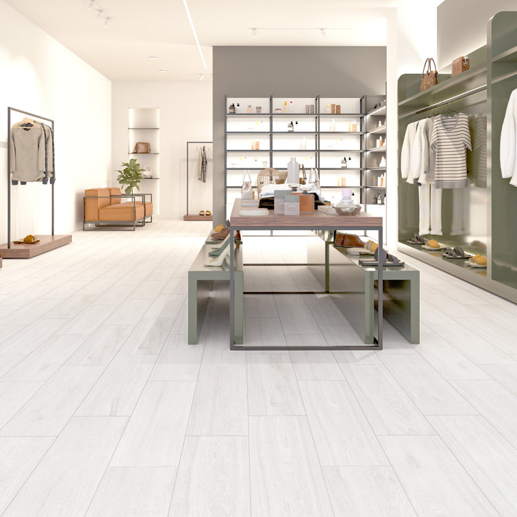 Nature Beige Large Matte Porcelain Wood Look Tile