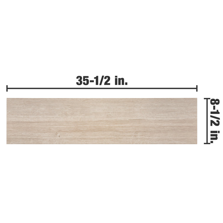 Nature Beige Large Matte Porcelain Wood Look Tile