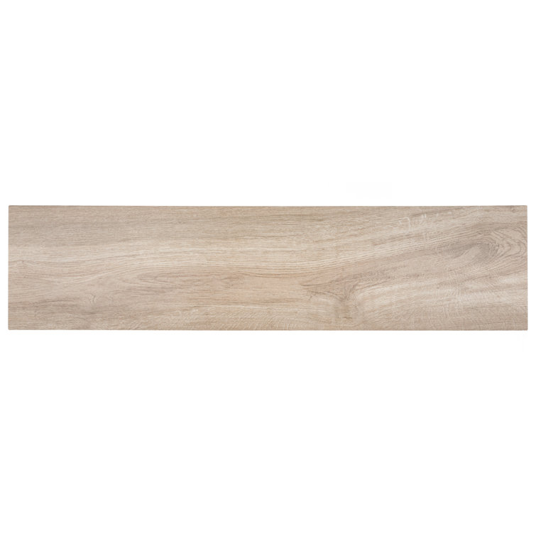 Nature Beige Large Matte Porcelain Wood Look Tile