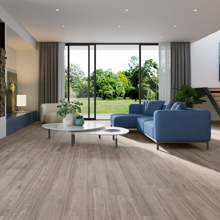 Nature Beige Large Matte Porcelain Wood Look Tile