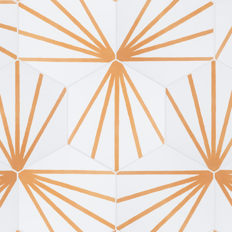 Horizon Dawn Hexagon Matte Ceramic Wall and Floor Tile