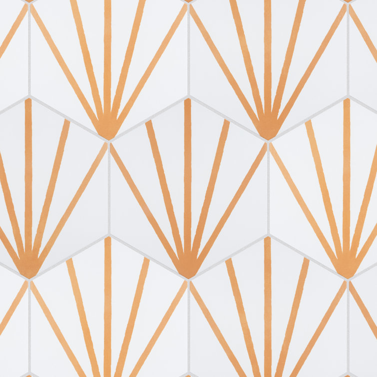 Horizon Dawn Hexagon Matte Ceramic Wall and Floor Tile