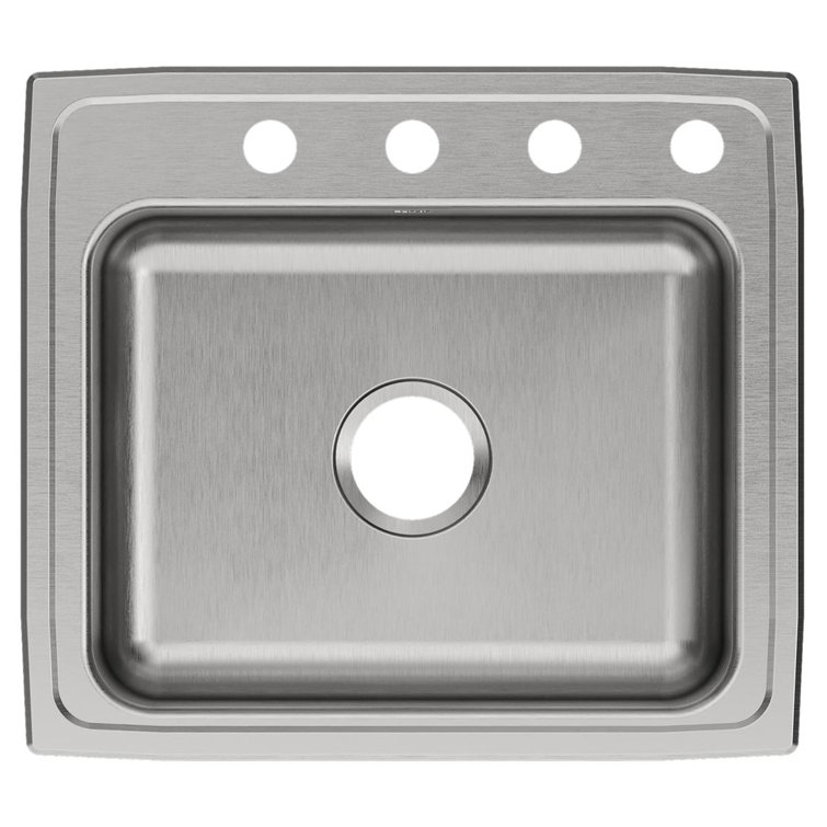 Elkay 22" Stainless Steel Single Bowl Drop-In Kitchen Sink