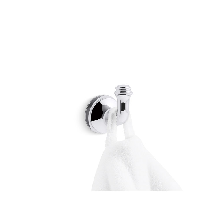 Polished Chrome Traditional Metal Robe Hook