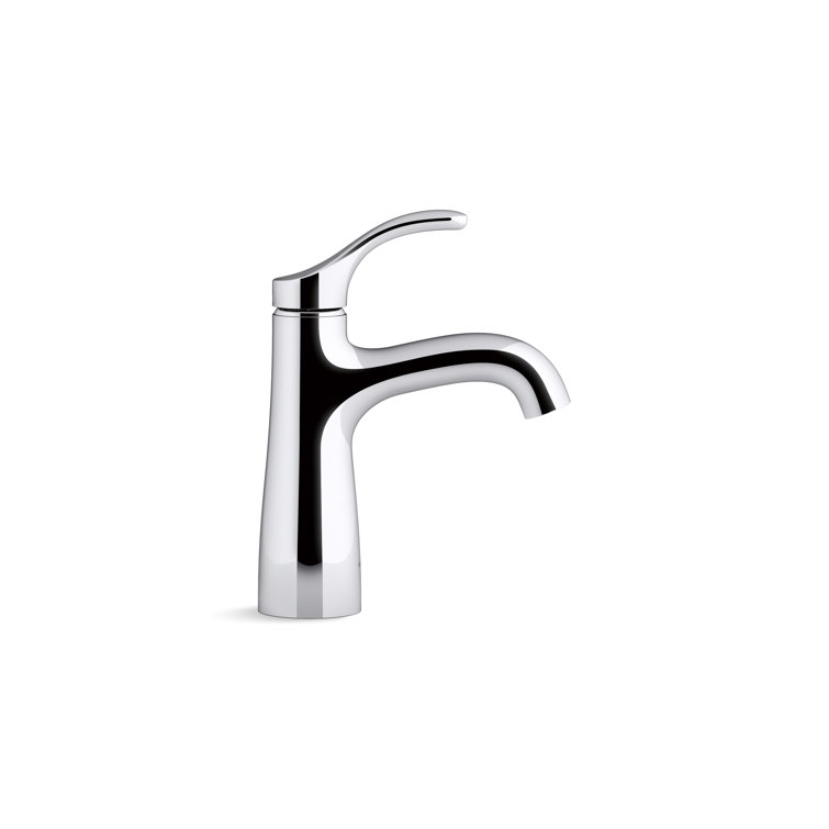 Elegant Polished Chrome Single-Handle Monoblock Bathroom Faucet