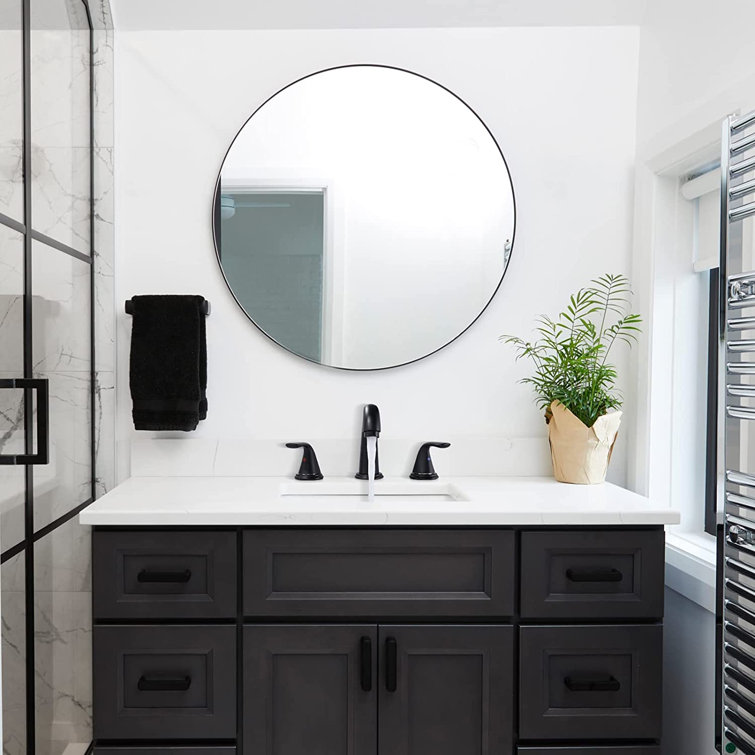 Matte Black Widespread Bathroom Sink Faucet with Pop-Up Drain