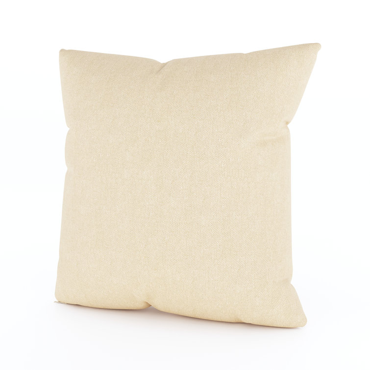 24" Beige Sunbrella Square Outdoor Throw Pillow