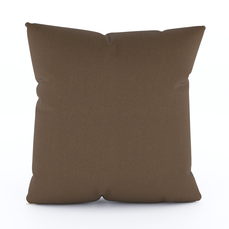 24" Beige Sunbrella Square Outdoor Throw Pillow