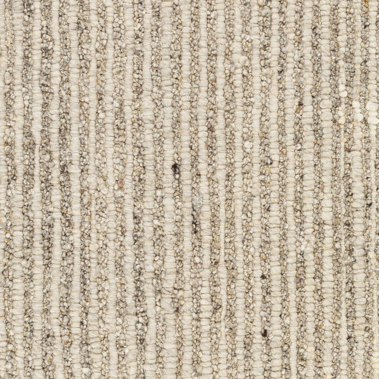 Handmade Beige Wool Flatweave 8' x 10' Rug