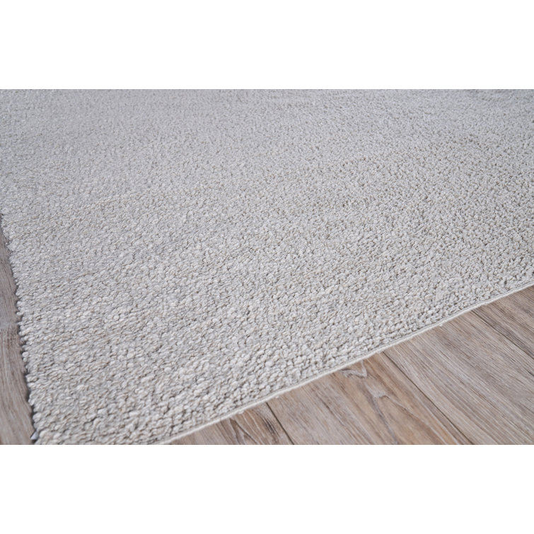 Morello Handmade Performance Fiber Rug in Ivory & Gray, 12' x 15'