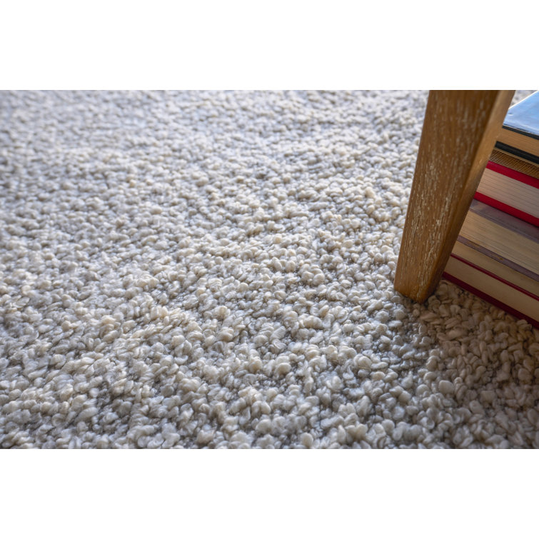 Morello Handmade Performance Fiber Rug in Ivory & Gray, 12' x 15'
