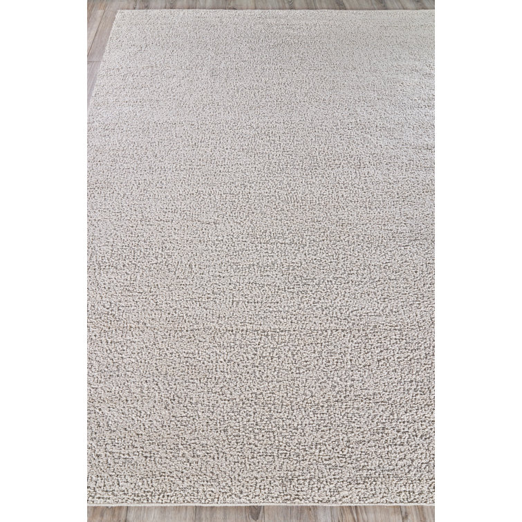 Morello Handmade Performance Fiber Rug in Ivory & Gray, 12' x 15'