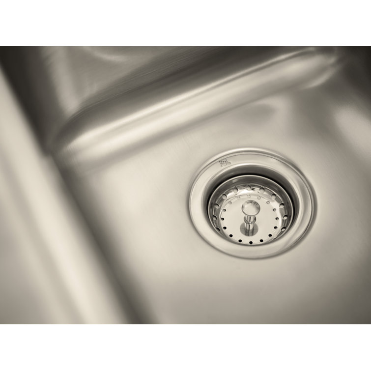 Lainie Dual-Mount 22 x 33-Inch Satin Stainless Steel Double Bowl Sink Kit