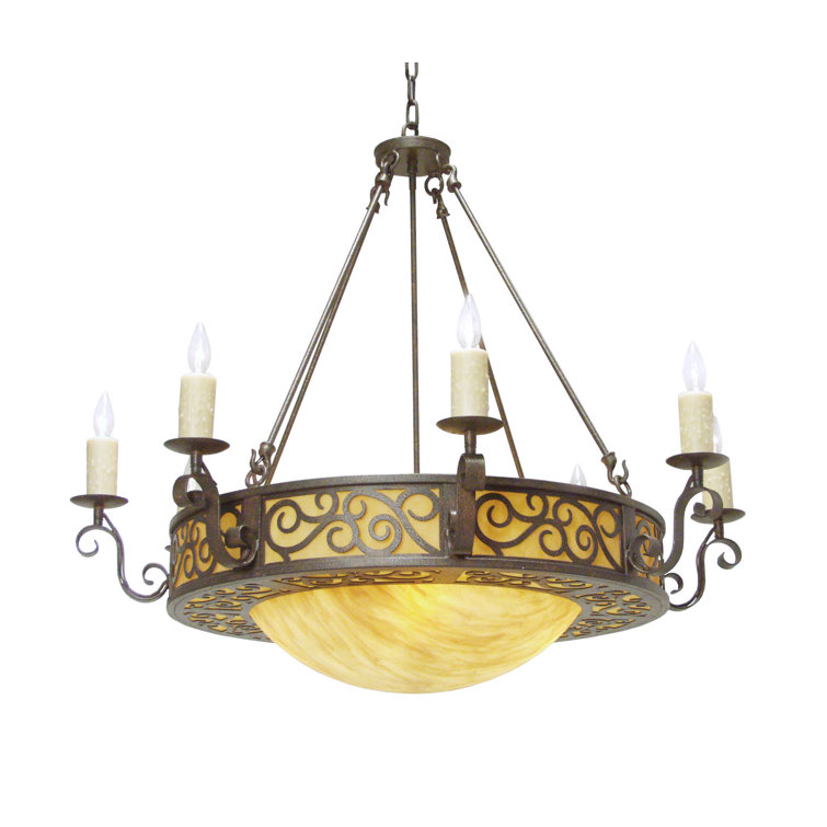 Cajun Spice 42" Hand-Forged 10-Light Chandelier