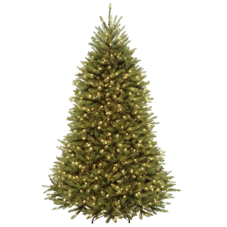7.5' Green Fir Christmas Tree with Dual Color LED Lights