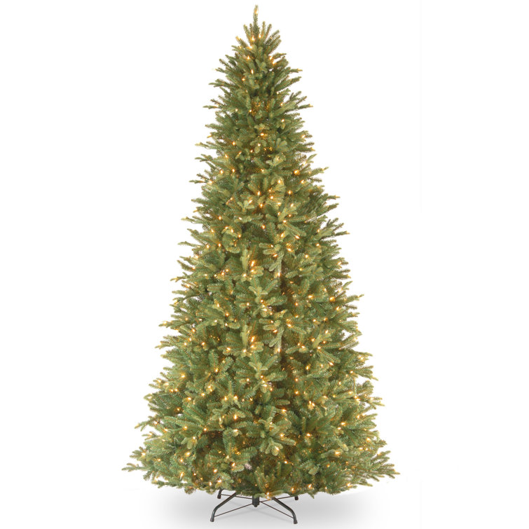 The Holiday Aisle® Tiffany Fir Slim Tree with Clear Lights