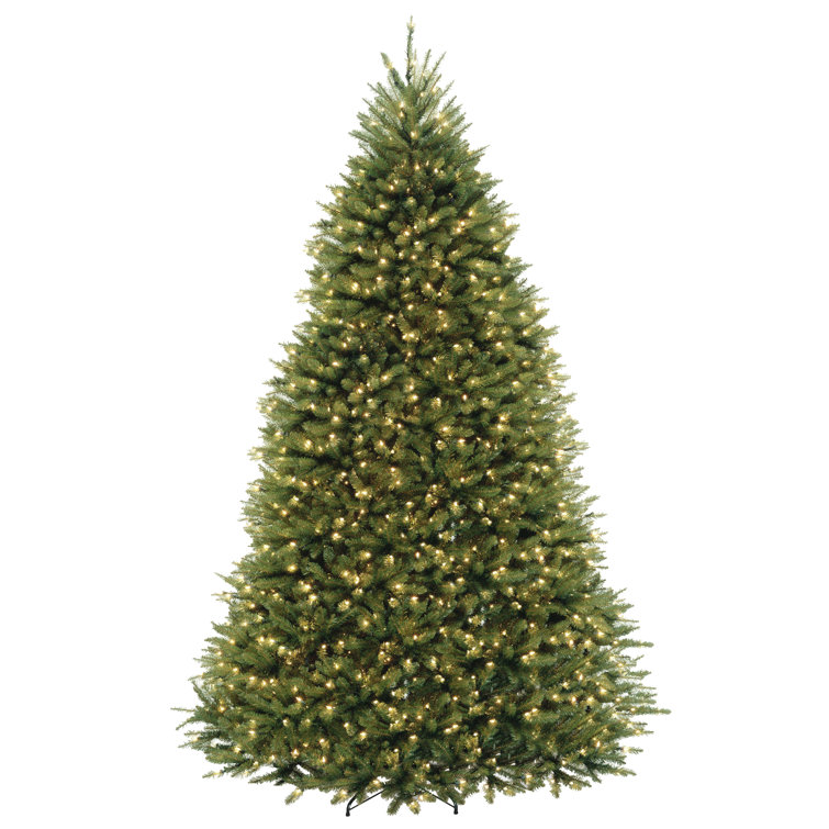 9-Foot Green Fir Artificial Christmas Tree with Dual Color LED Lights