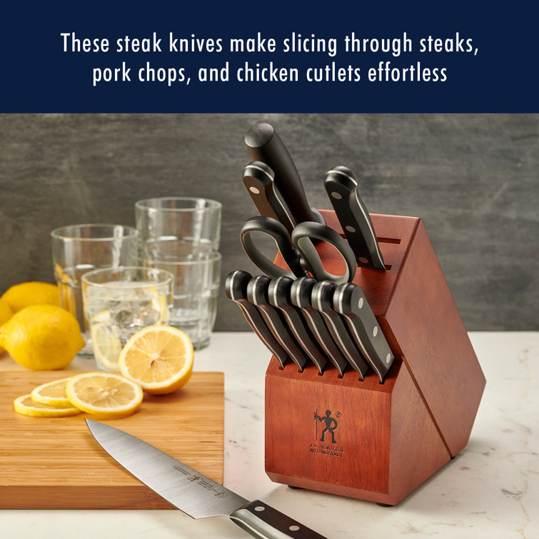 HENCKELS HENCKELS Solution Steak Knife Black, Stainless Steel (Set of 8)