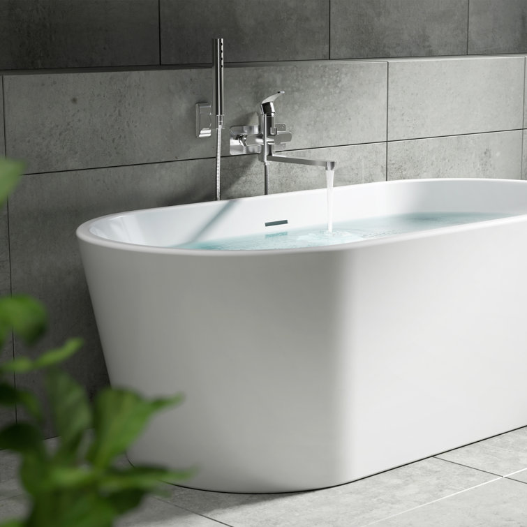 Niagara Chrome Wall Mounted Tub Filler with Handshower