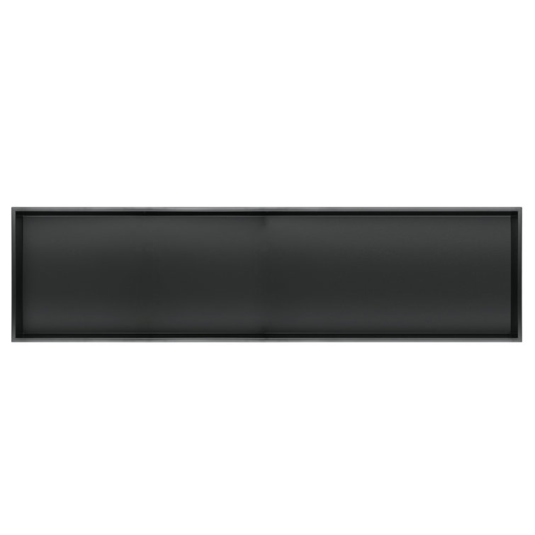 Matte Black Rectangular Stainless Steel Shower Niche