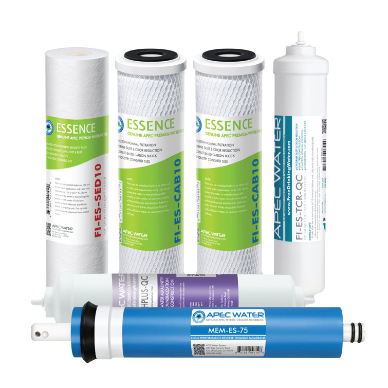 APEC 75 GPD Complete Replacement Filter Set for Essence Series RO Systems