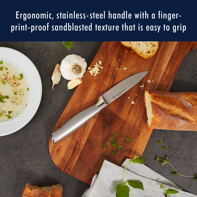 HENCKELS Modernist 13-Piece Knife Set with Block, Chef Knife, Paring Knife, Steak Knife, Black, Stainless Steel
