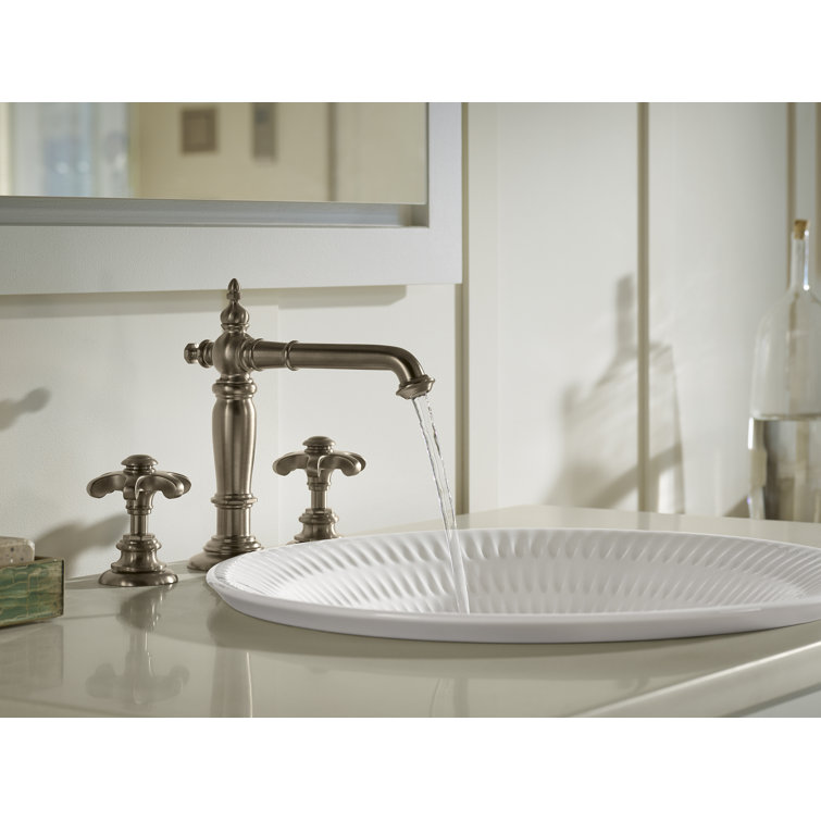 Translucent White Ceramic Round Vessel Bathroom Sink