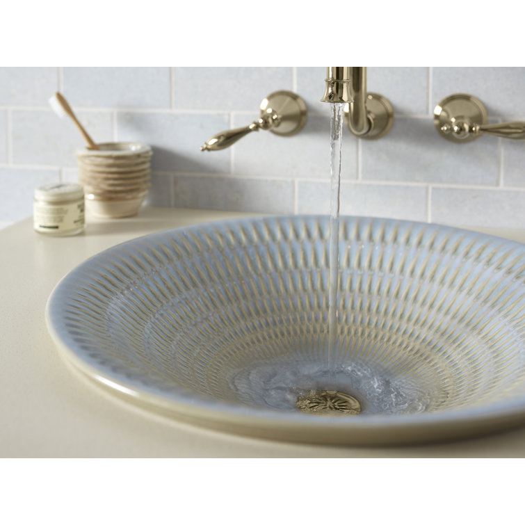 Bluestone Rutile Round Ceramic Vessel Sink