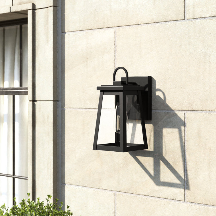 Founders Bronze Black 1-Light Outdoor Lantern with Dimmable Energy Star