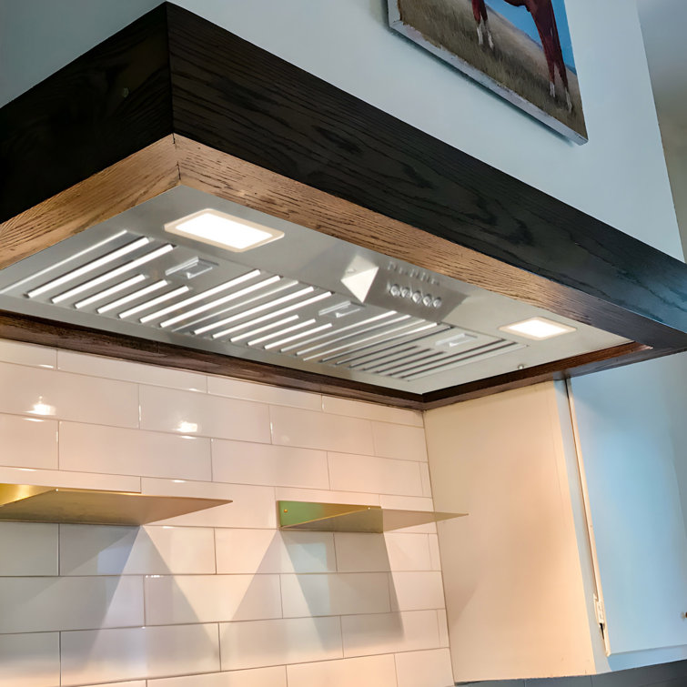 Nauxus 36" Stainless Steel Insert Range Hood with Charcoal Filter