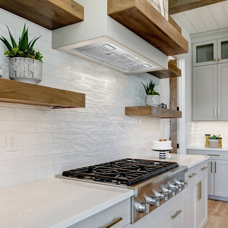 30 Inch Stainless Steel Range Hood Insert with Charcoal Filters and LED Lights
