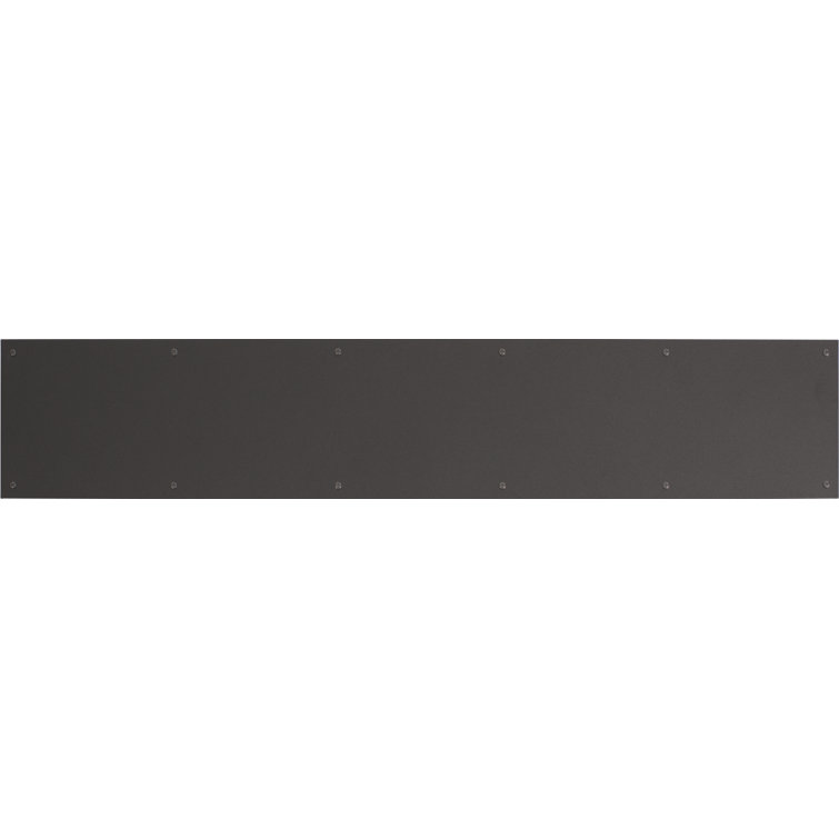 Lifetime Polished Brass Screw Mount Kick Plate with Mounting Hardware