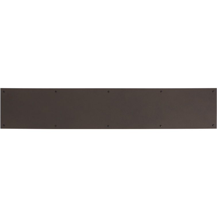 Lifetime Polished Brass Screw Mount Kick Plate with Mounting Hardware