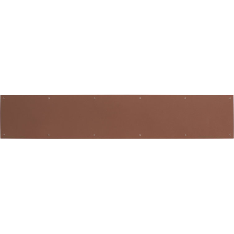 Lifetime Polished Brass Screw Mount Kick Plate with Mounting Hardware