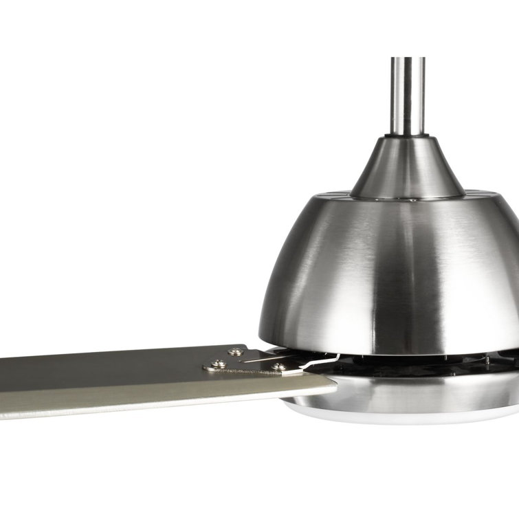 Oriole 60'' Brushed Nickel Ceiling Fan with LED Light and Remote