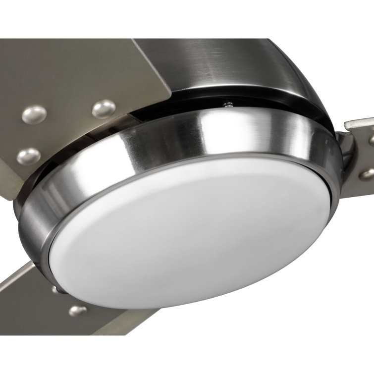 Oriole 60'' Brushed Nickel Ceiling Fan with LED Light and Remote