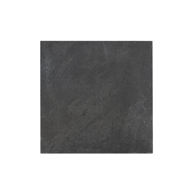 Montauk Black Slate Large Outdoor Rectangle Tile