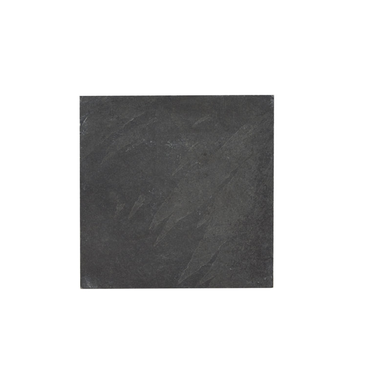 Montauk Black Slate Large Outdoor Rectangle Tile