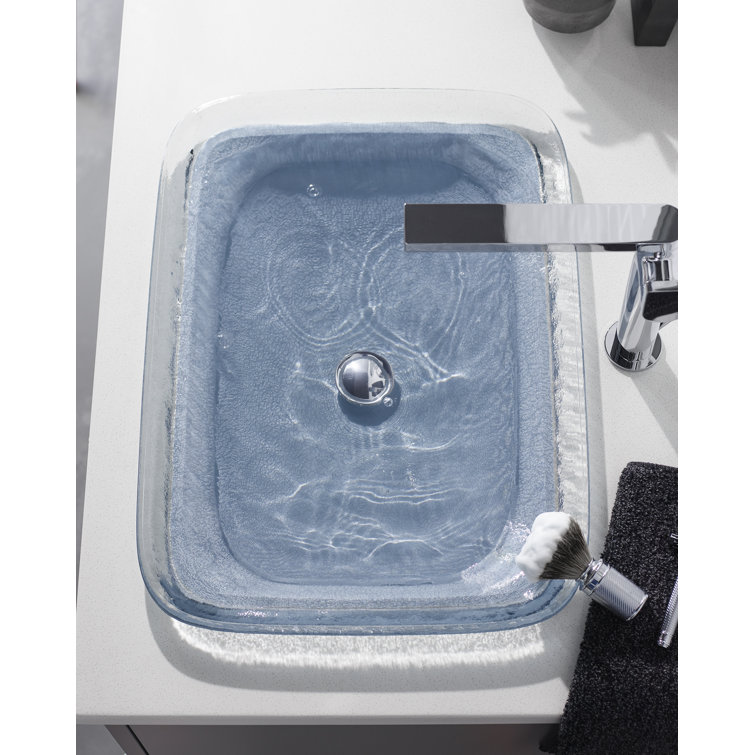 Ice Glass Above-Counter Vessel Bathroom Sink