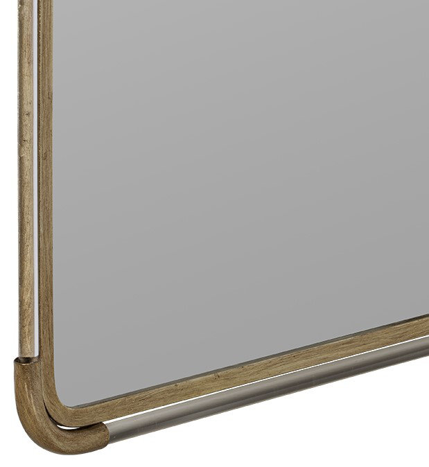 Elegant Arch Gold Metal Framed Wall Accent Mirror
