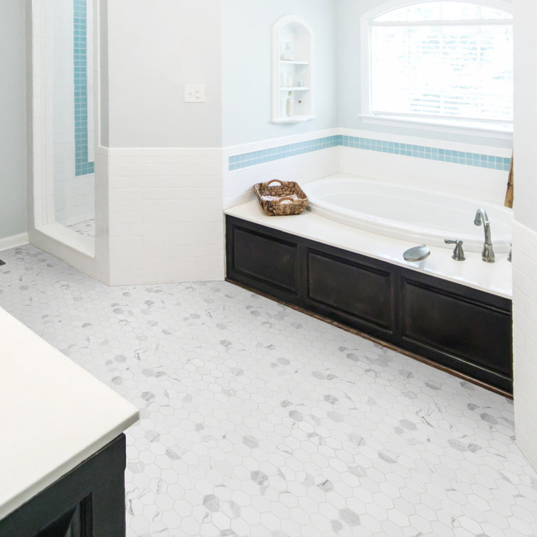 Eden Statuary Matte Porcelain Hexagon Mosaic Tile 6x6