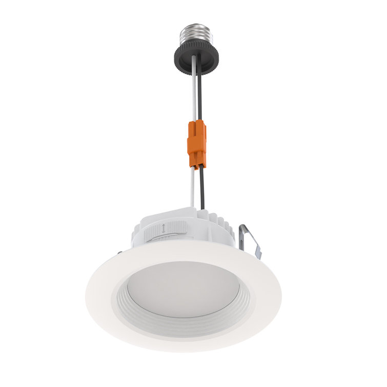 4'' White LED Retrofit Recessed Lighting Kit with Switchable Color Temperature