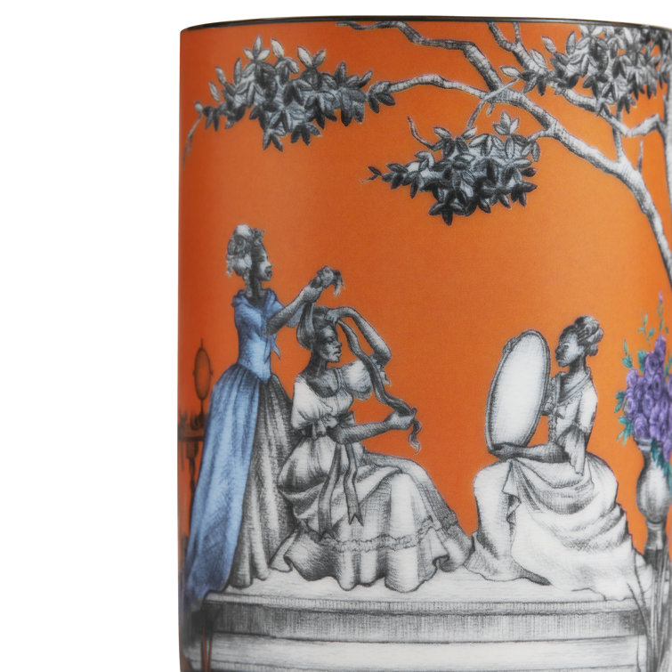 Blue Ceramic French Toile Vanity Mug
