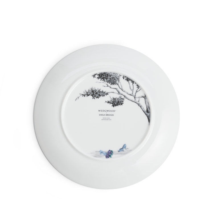 Sheila Bridges 7.8'' Orange Bone China Appetizer Plate