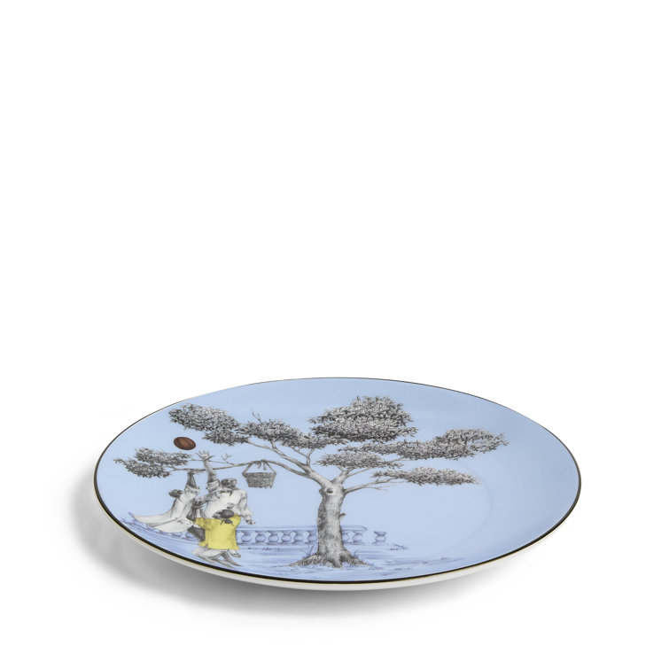 Blue Harlem Toile Porcelain Salad Plate