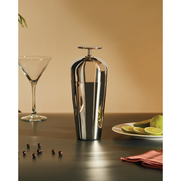 Parisienne Silver Stainless Steel Cocktail Shaker